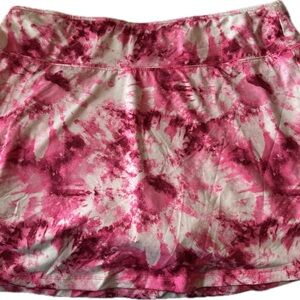 Prince Pink and White Tie-Dye Tennis Skirt